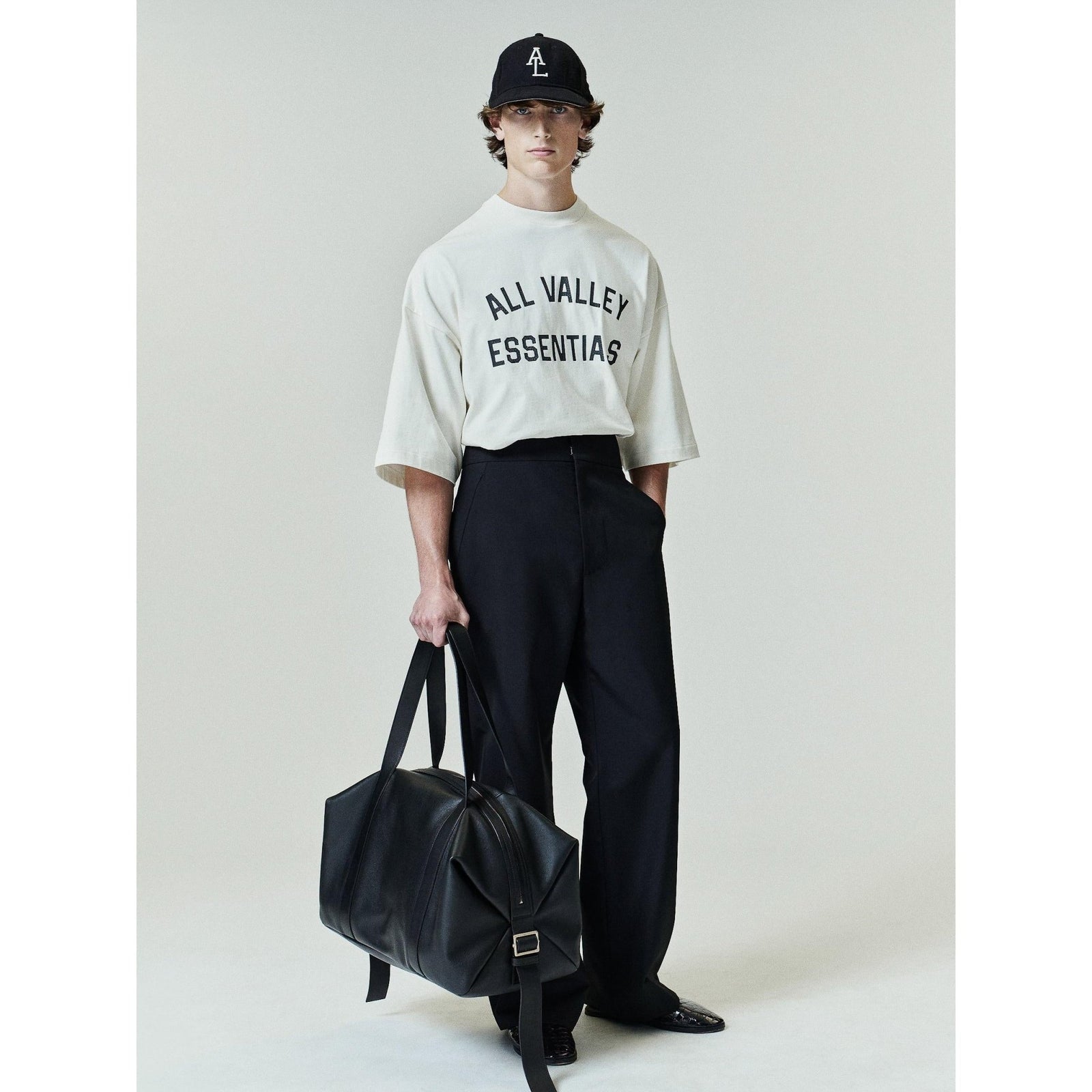 Fear of God Essentials Merch Tee Boxy Fit Ivory - Im Your Wardrobe