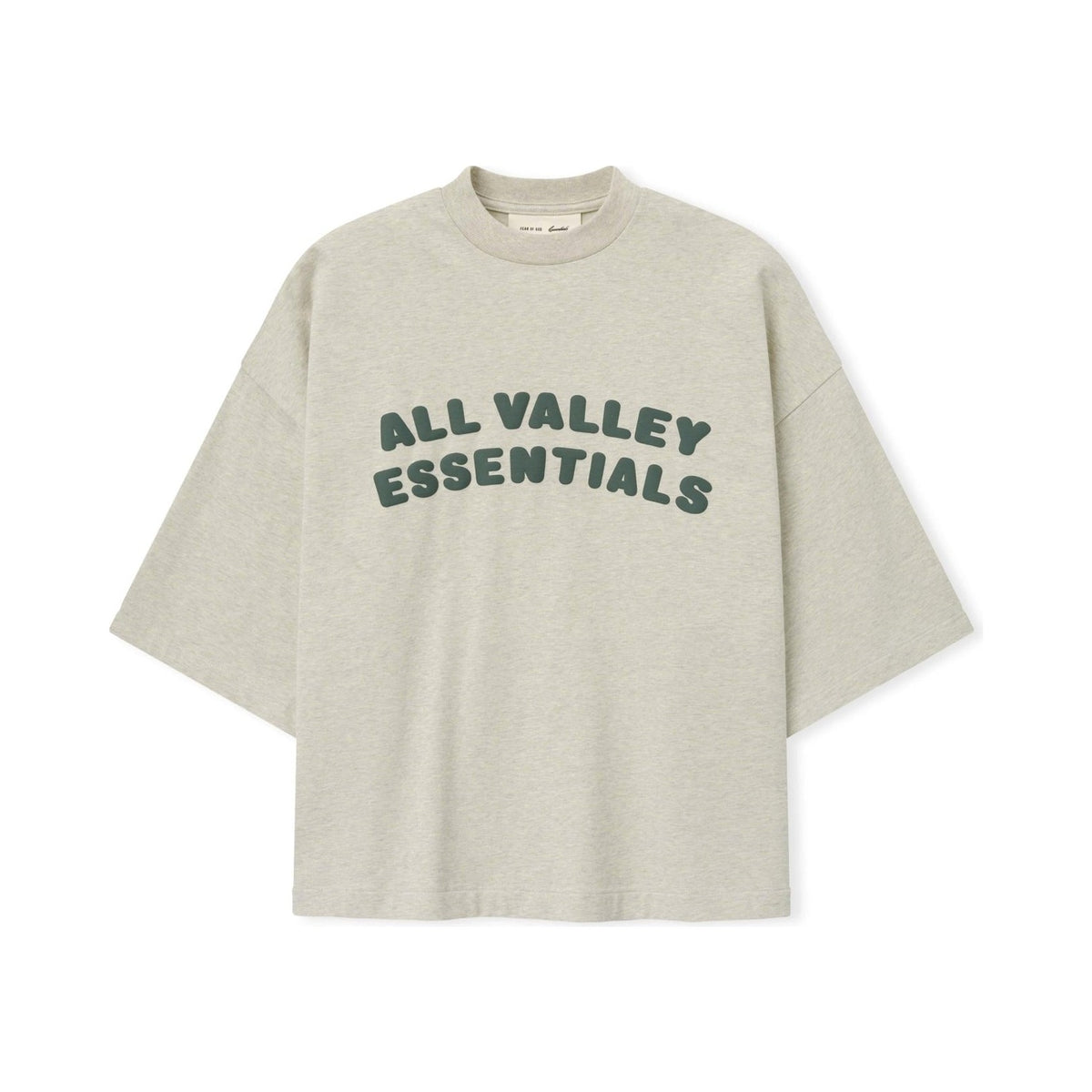 Fear of God Essentials Merch Tee Boxy Fit Vanilla Heather - Im Your Wardrobe