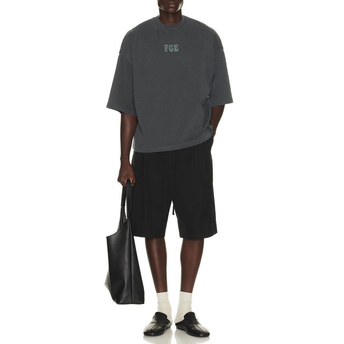 Fear of God Essentials Merch Tee Washed Iron Grey - Im Your Wardrobe