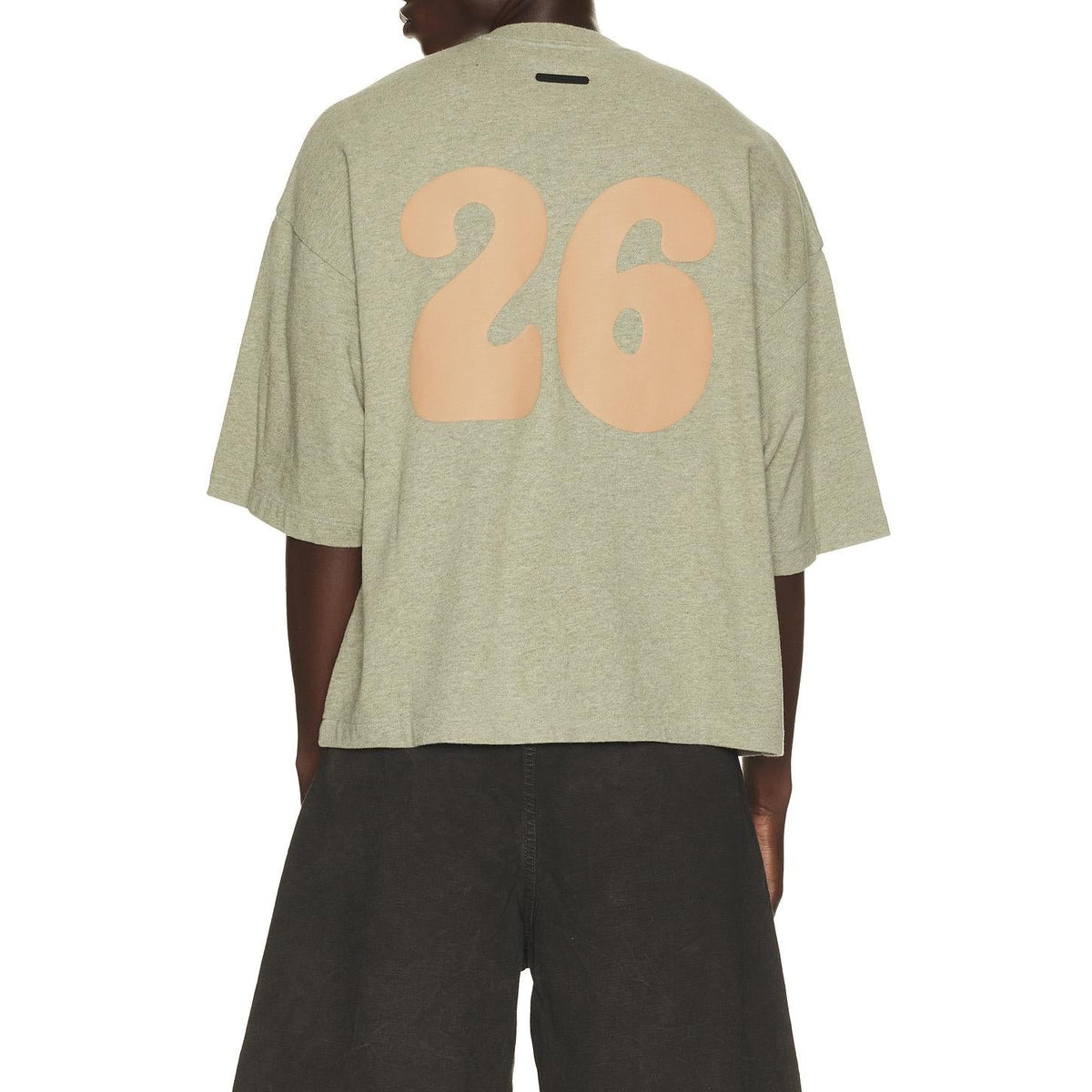 Fear of God Essentials Merch Tee Washed Seal Heather - Im Your Wardrobe