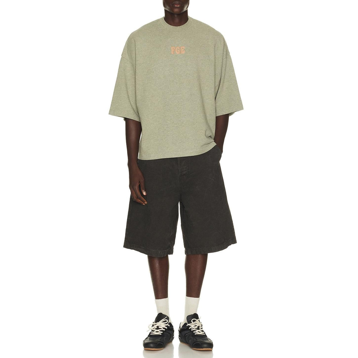 Fear of God Essentials Merch Tee Washed Seal Heather - Im Your Wardrobe