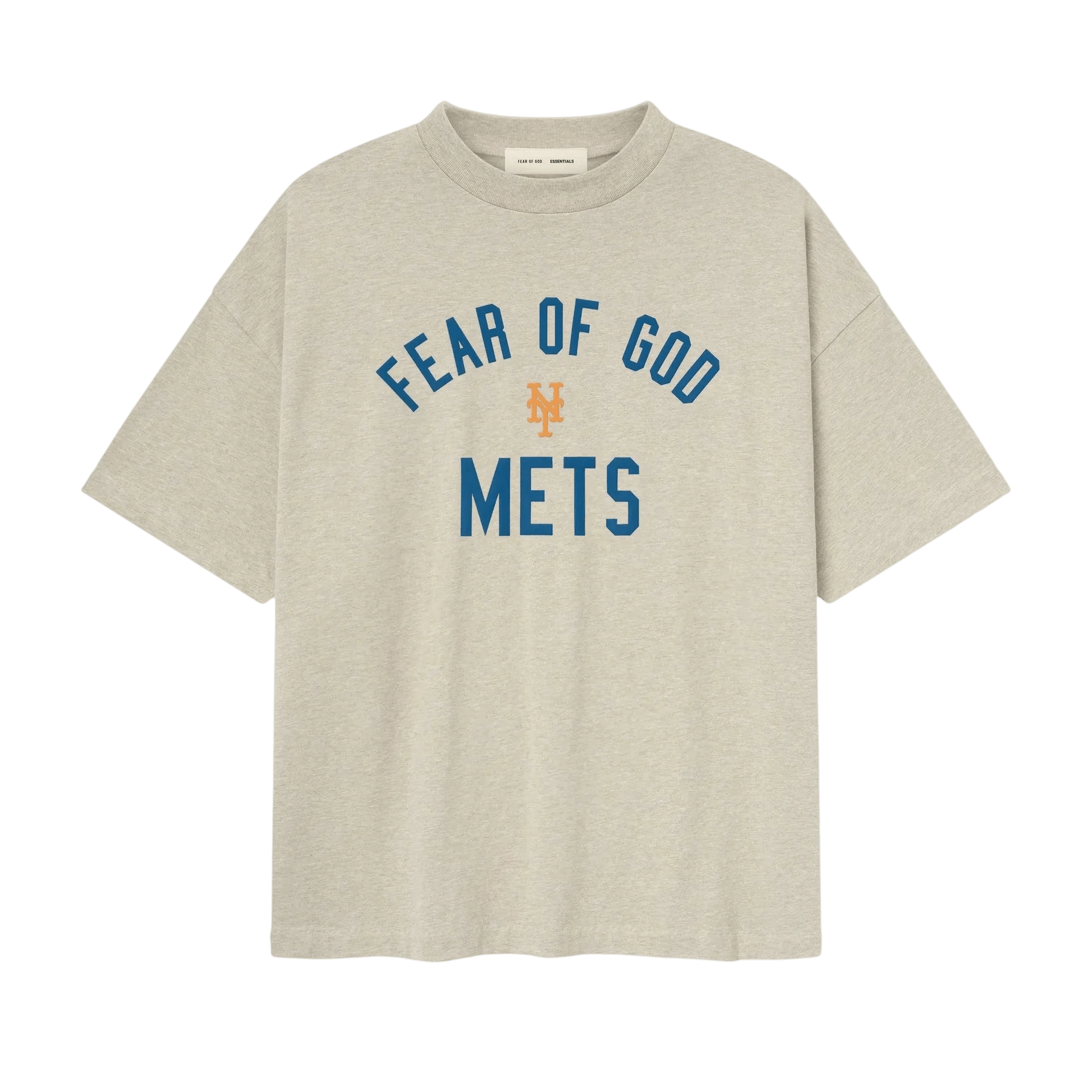 Fear of God Essentials Mets 90s Tee Heather Stone - Im Your Wardrobe