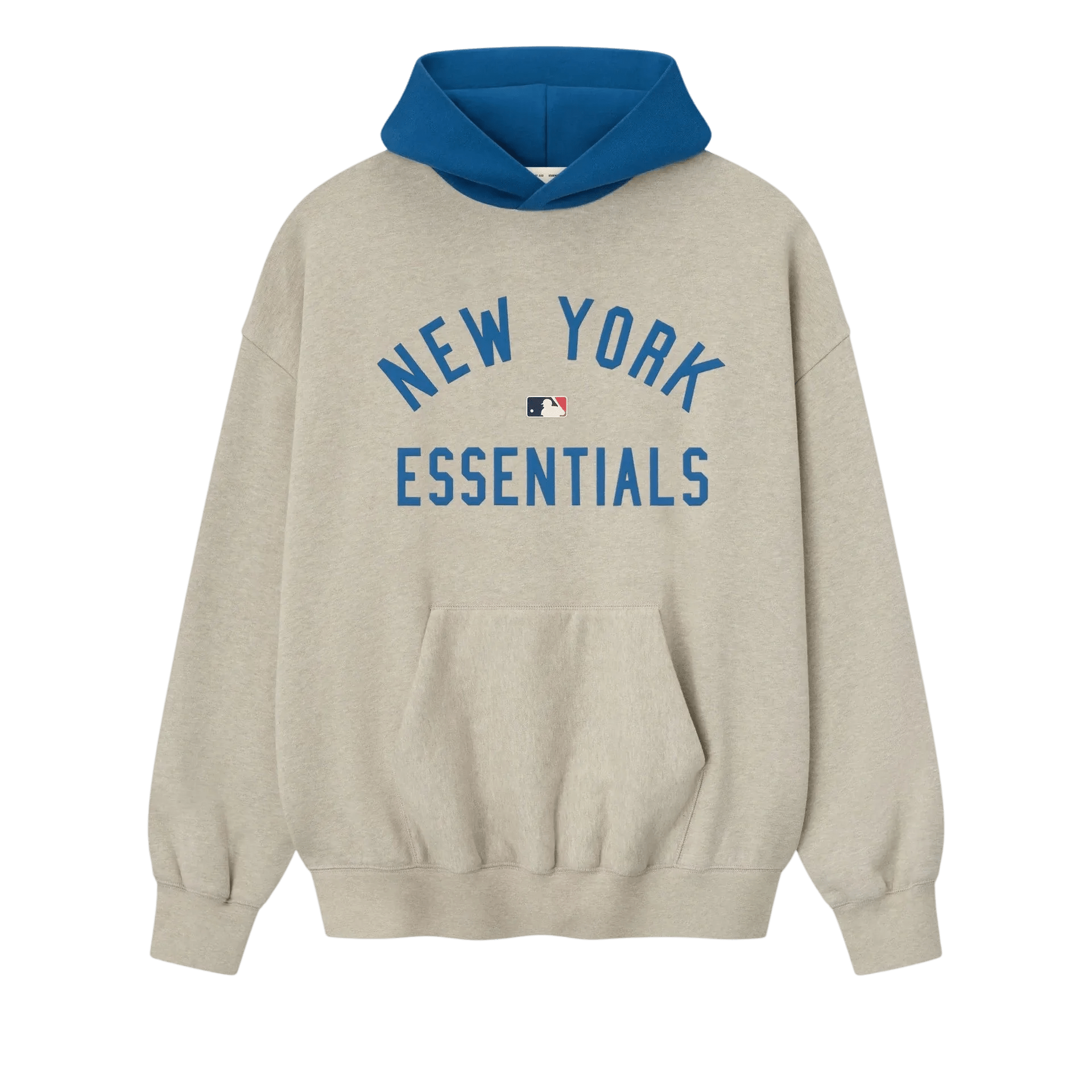 Fear of God Essentials Mets Sport Hoodie Heather Stone/Blue Sapphire - Im Your Wardrobe