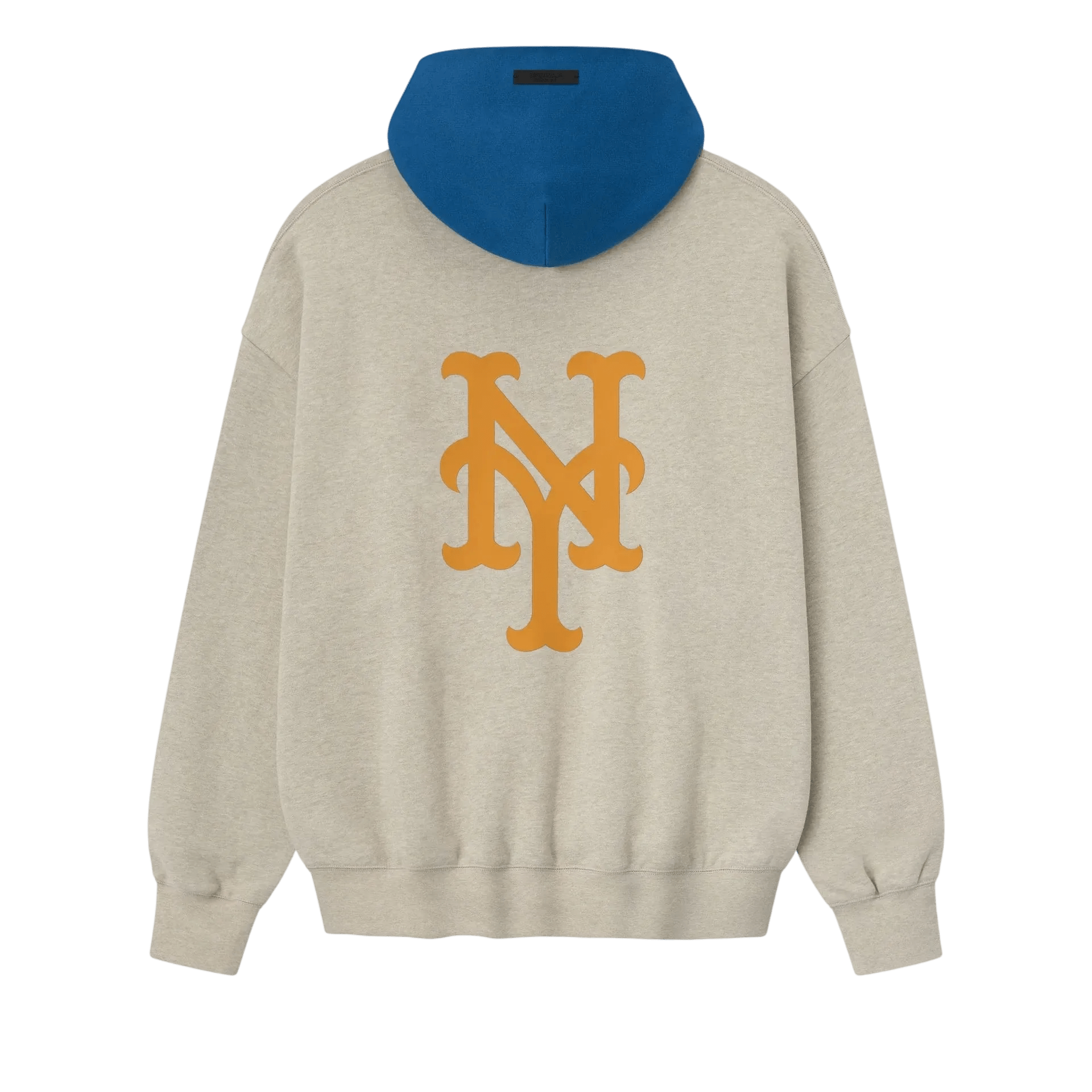 Fear of God Essentials Mets Sport Hoodie Heather Stone/Blue Sapphire - Im Your Wardrobe
