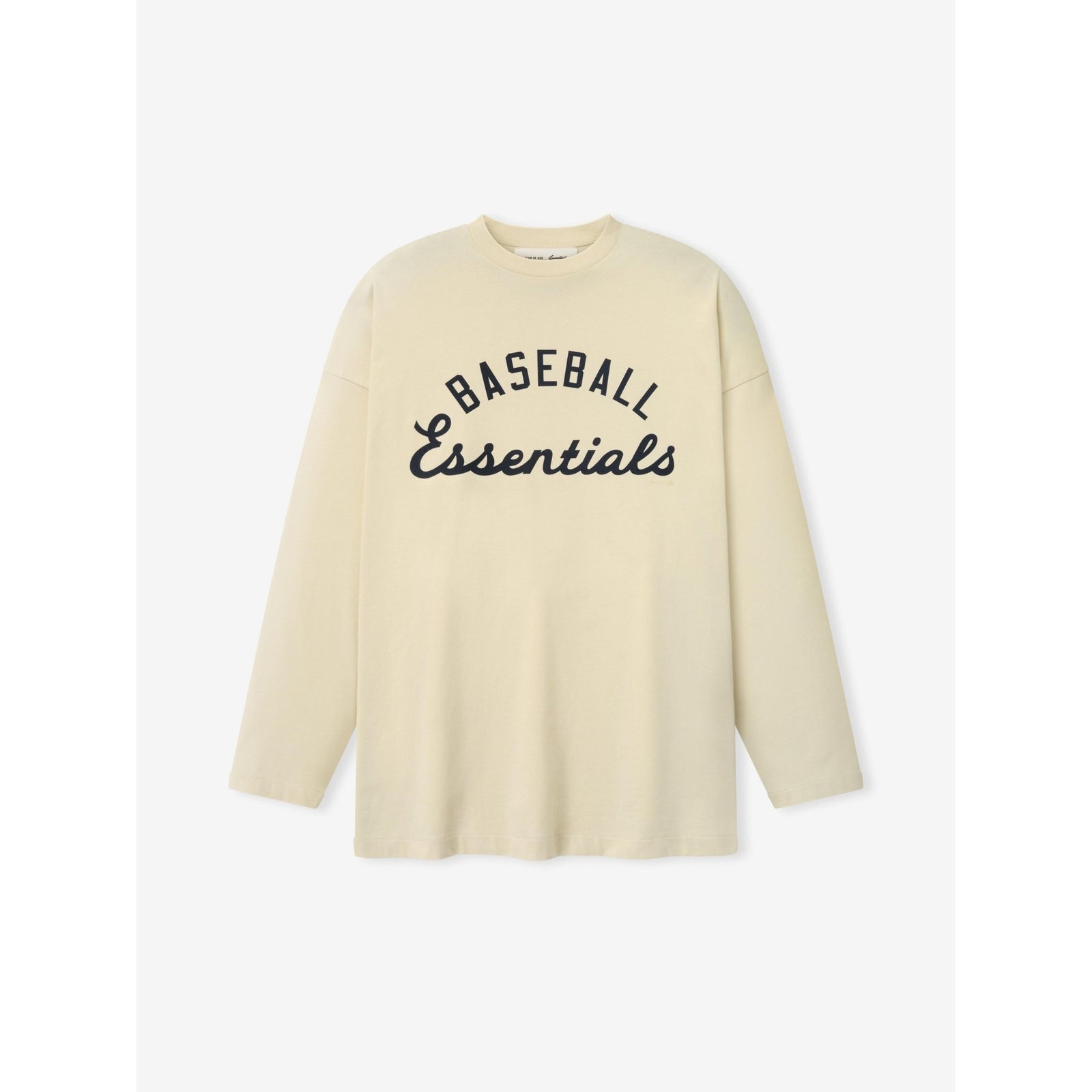 Fear of God Essentials MLB Boxy Long Sleeve Tee Oat - Im Your Wardrobe