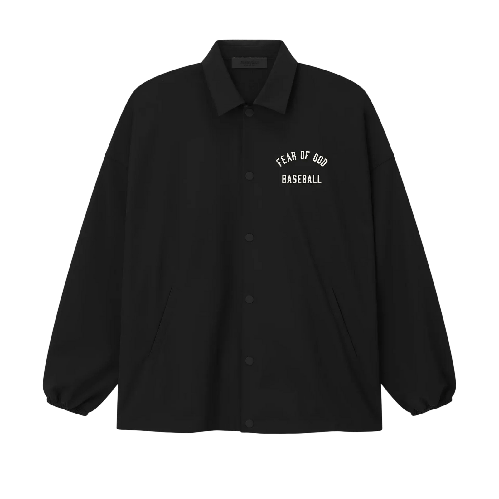 Fear of God Essentials MLB Coaches Jacket Black - Im Your Wardrobe