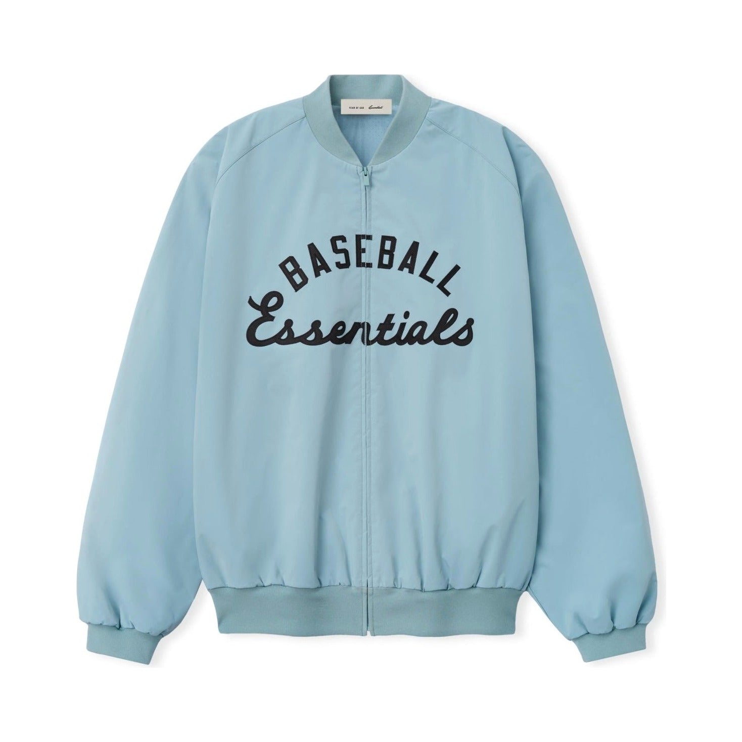 Fear of God Essentials MLB Full Zip Bomber Stone Blue - Im Your Wardrobe