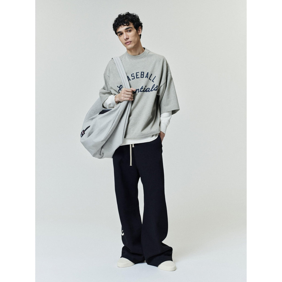 Fear of God Essentials MLB Merch Tee Seal Heather - Im Your Wardrobe