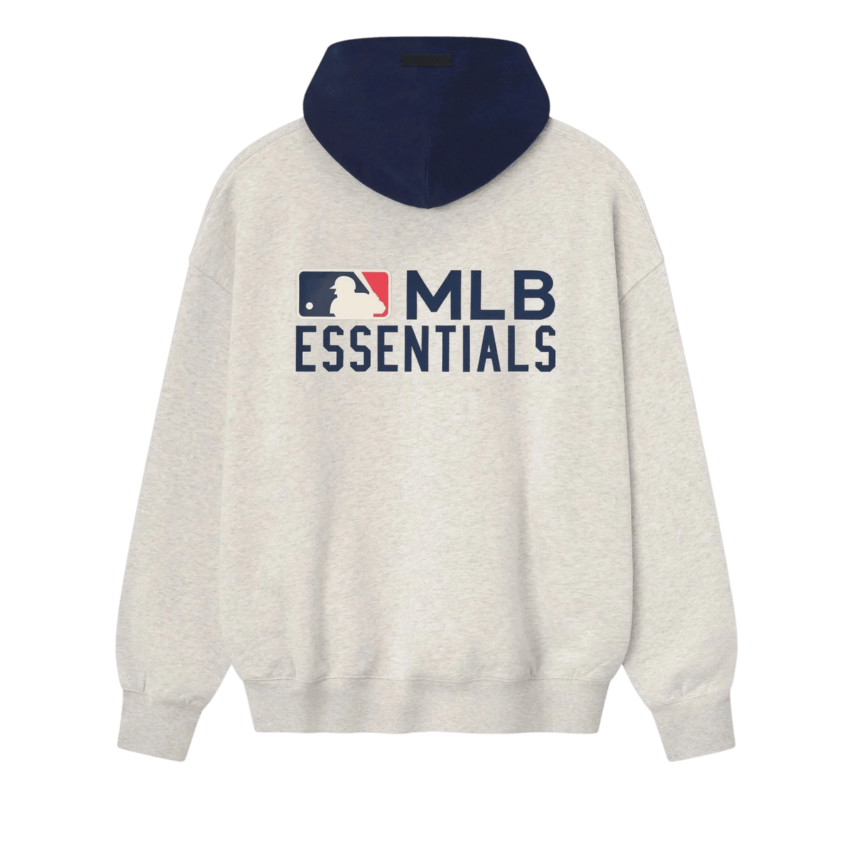 Fear of God Essentials MLB Sport Hoodie Oatmeal Heather/Midnight Navy - Im Your Wardrobe