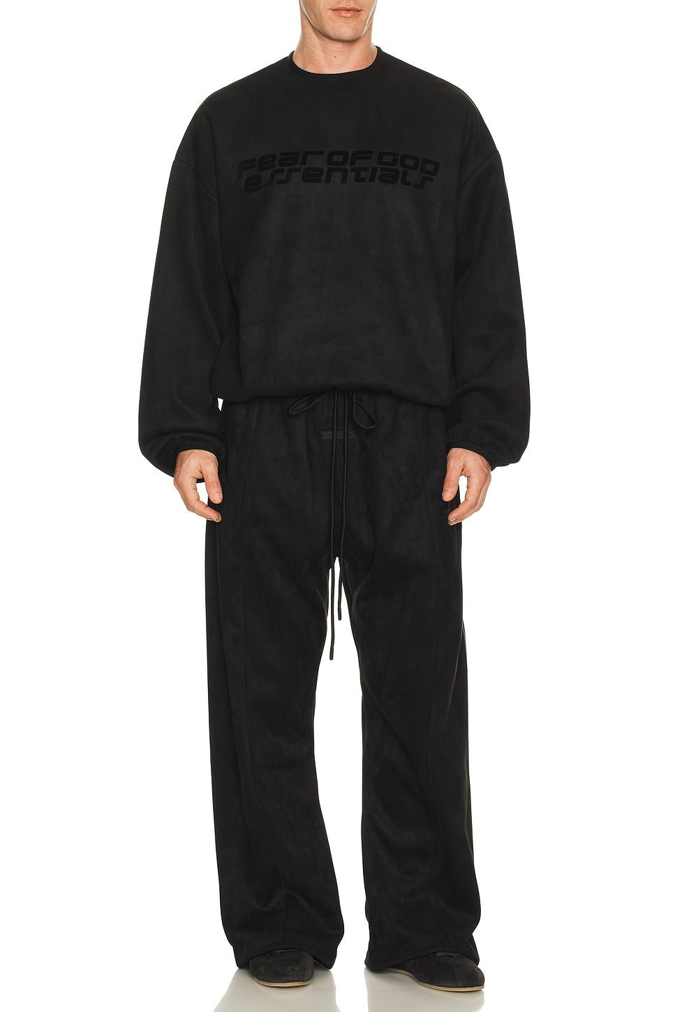 Fear of God Essentials Modern Crewneck Sweatshirt Vintage Black - Im Your Wardrobe