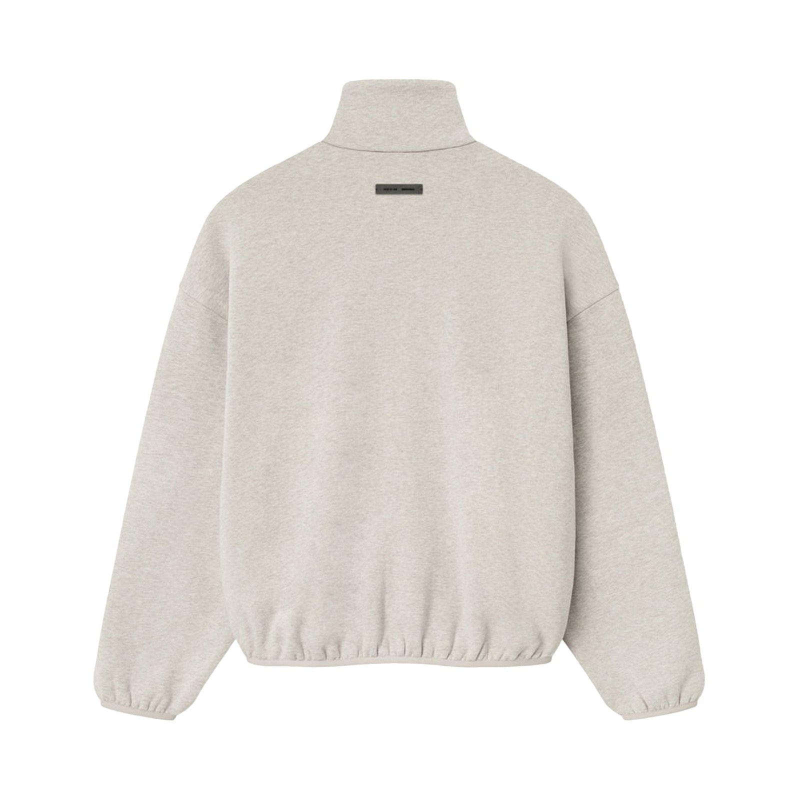 Fear of God Essentials Modern Fleece Track Jacket With Piping Heather Stone/Cloud White (SS25) - Im Your Wardrobe
