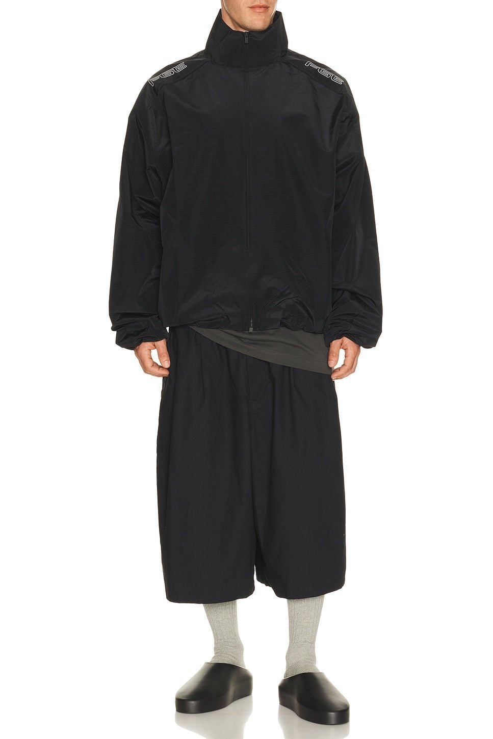 Fear of God Essentials Modern Moto Track Jacket Black - Im Your Wardrobe