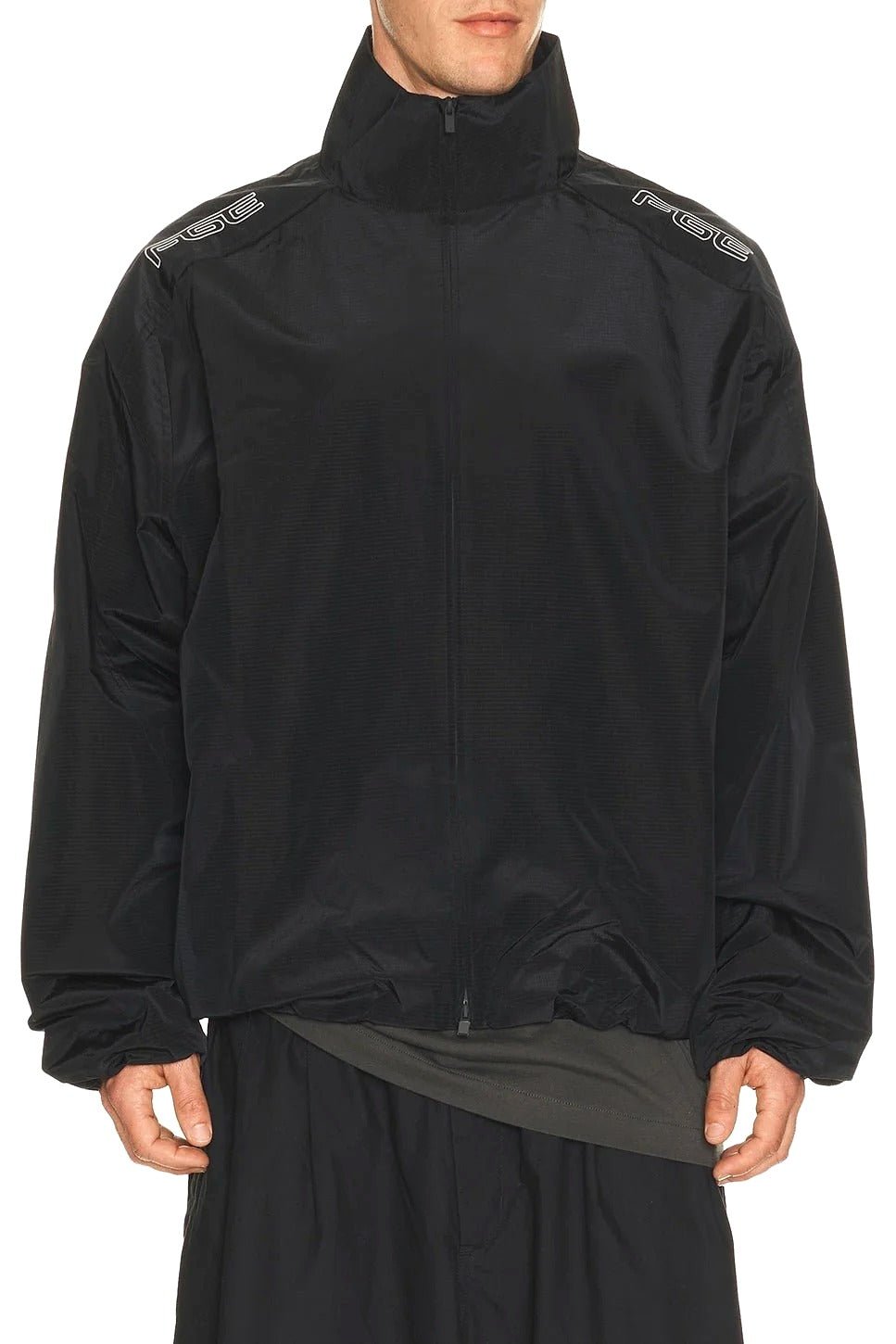 Fear of God Essentials Modern Moto Track Jacket Black - Im Your Wardrobe