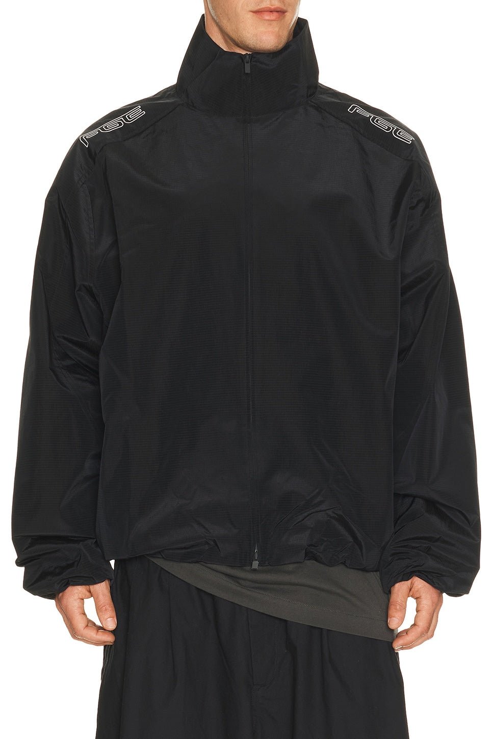 Fear of God Essentials Modern Moto Track Jacket Black - Im Your Wardrobe