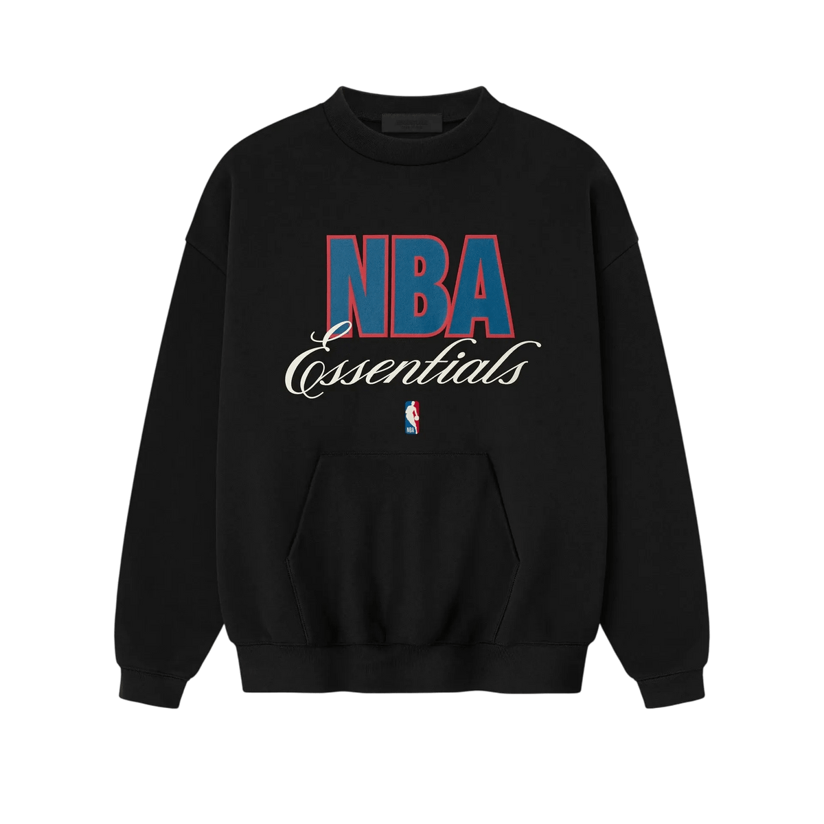 Fear of God Essentials NBA 90s Crewneck Sweatshirt Black - Im Your Wardrobe