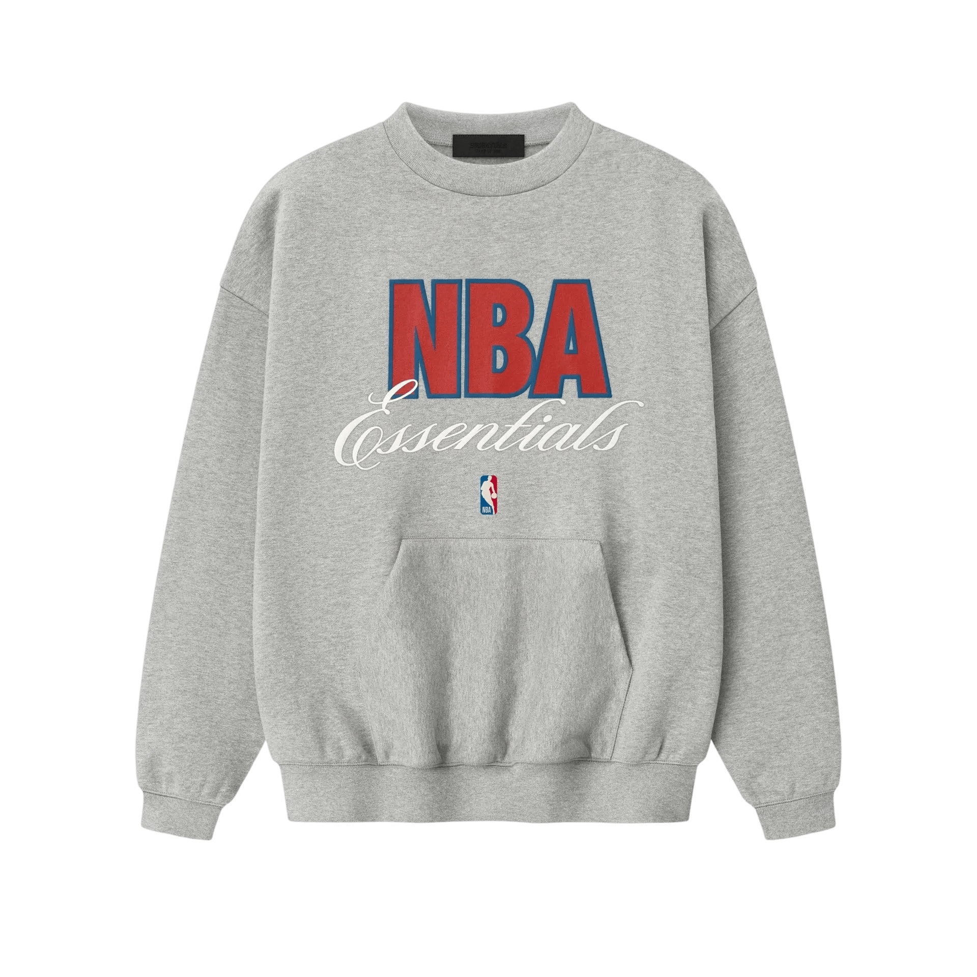 Fear of God Essentials NBA 90s Crewneck Sweatshirt Concrete Heather - Im Your Wardrobe