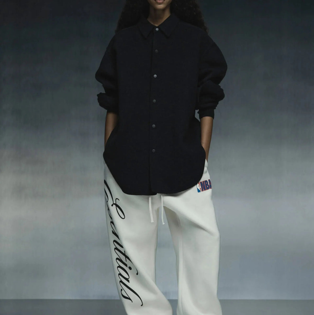 Fear of God Essentials NBA Flare Sweatpant Cream White - Im Your Wardrobe