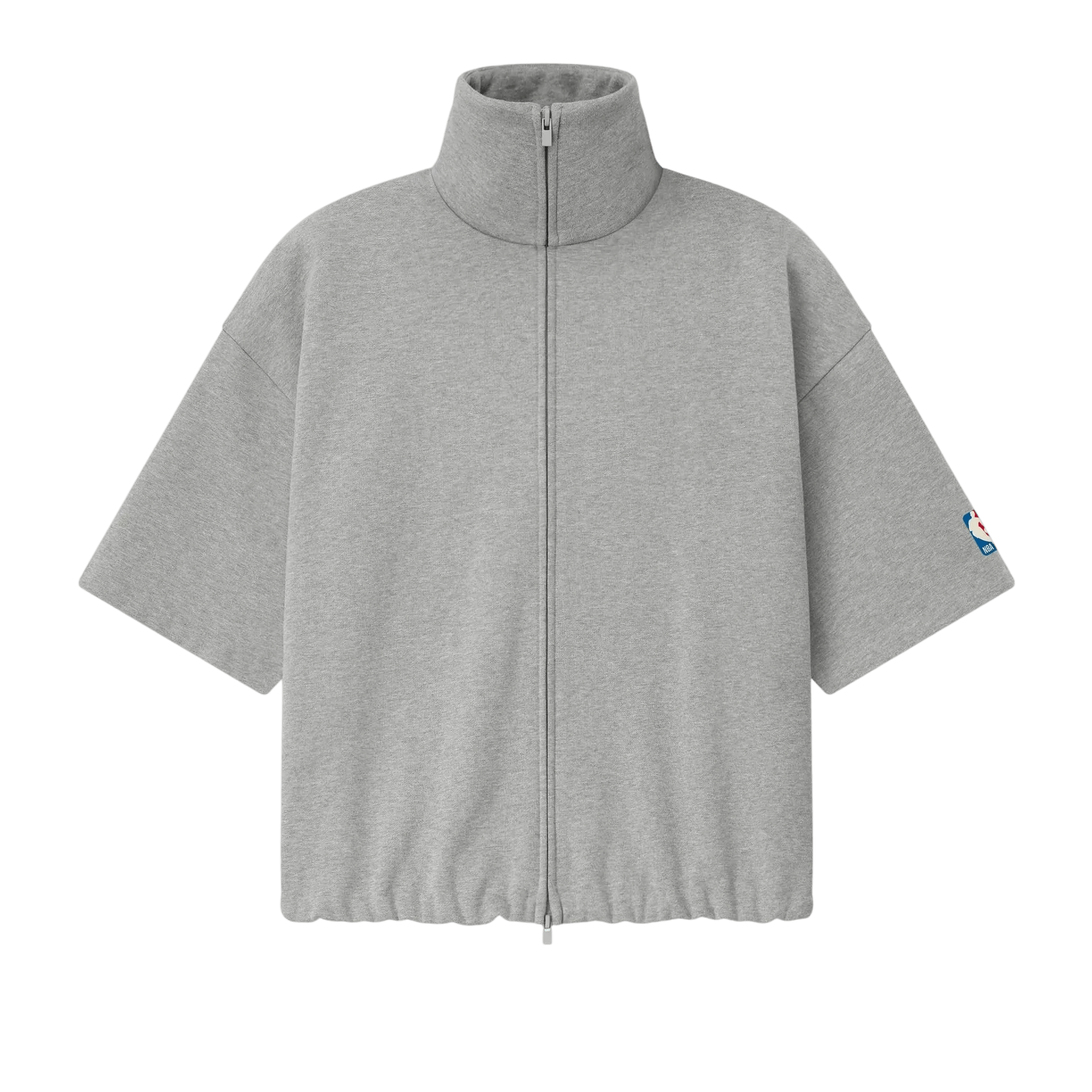 Fear of God Essentials NBA High Neck Jacket Concrete Heather - Im Your Wardrobe