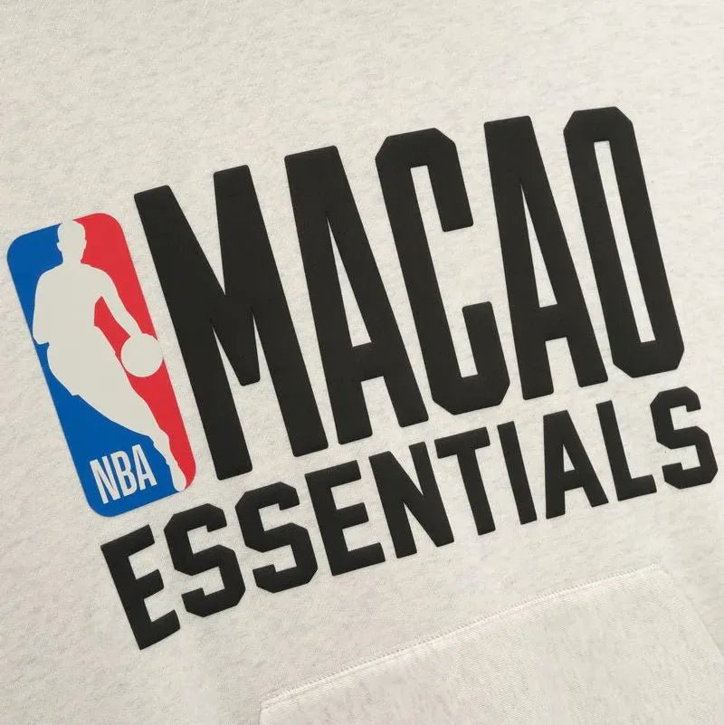 Fear of God Essentials NBA Macao Sport Hoodie Light Heather/Black - Im Your Wardrobe