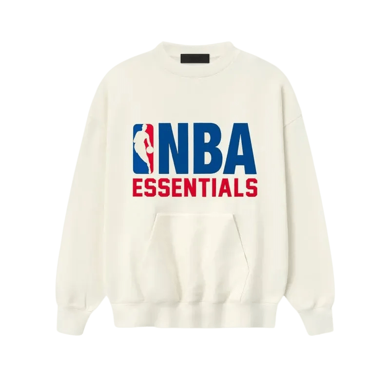 Fear of God Essentials NBA Sport Crewneck Cream White - Im Your Wardrobe