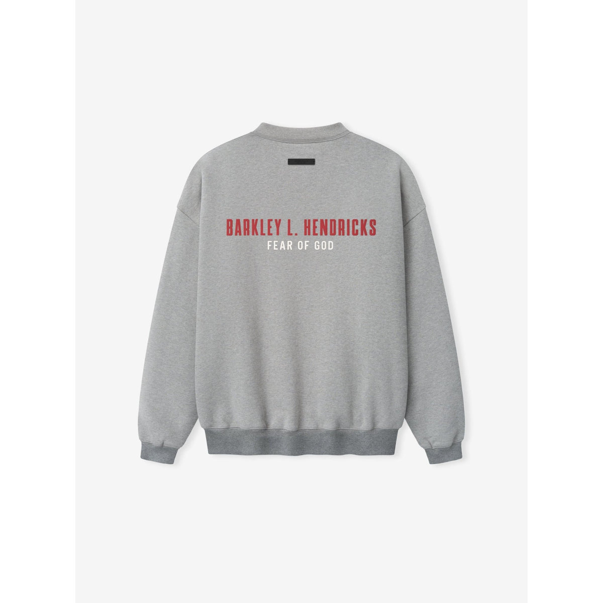 Fear of God Essentials NBA X Barkley Hendricks 90s Crewneck Concrete Heather - Im Your Wardrobe