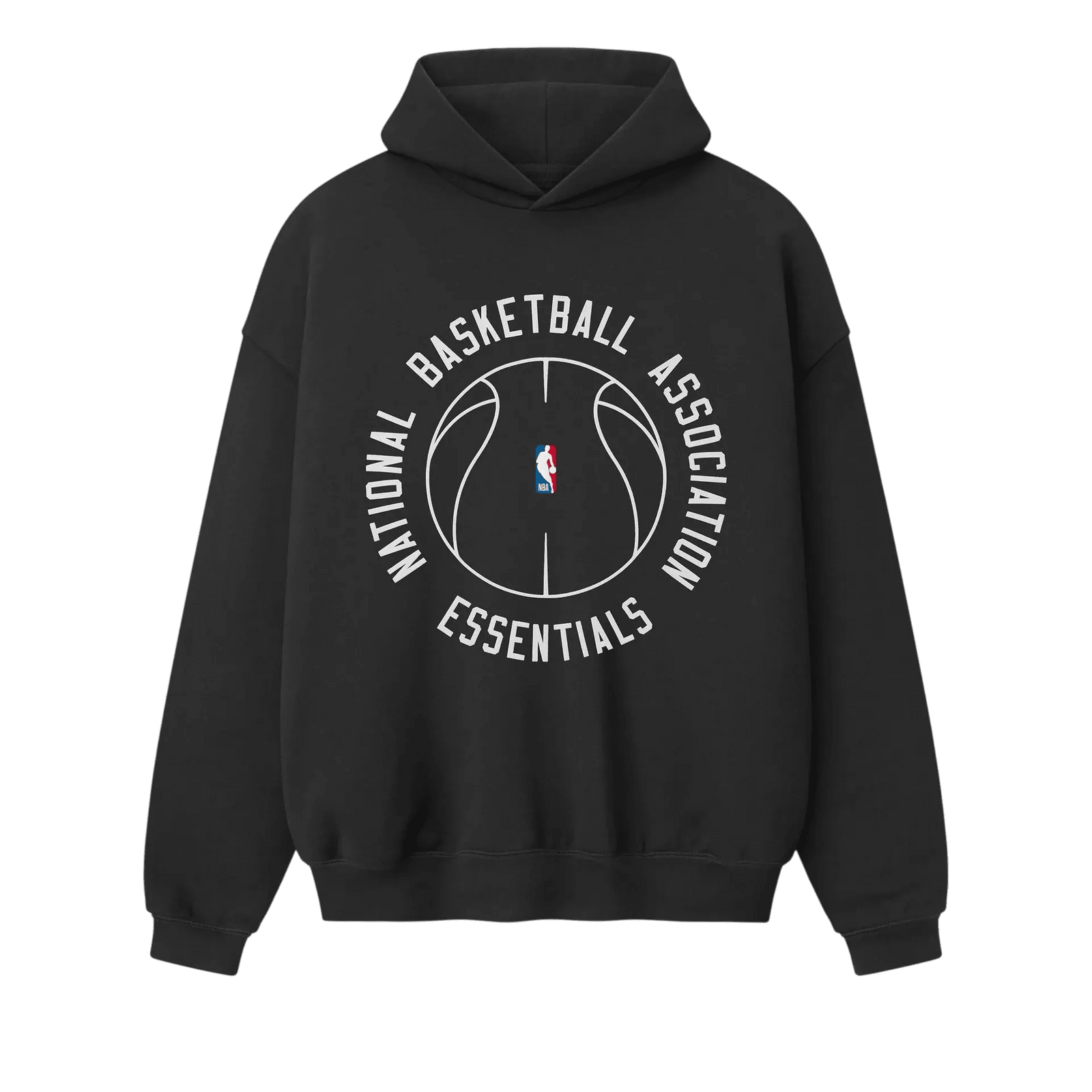 Fear Of God Essentials NBA X Barkley Hendricks 90s Hoodie Faded Black