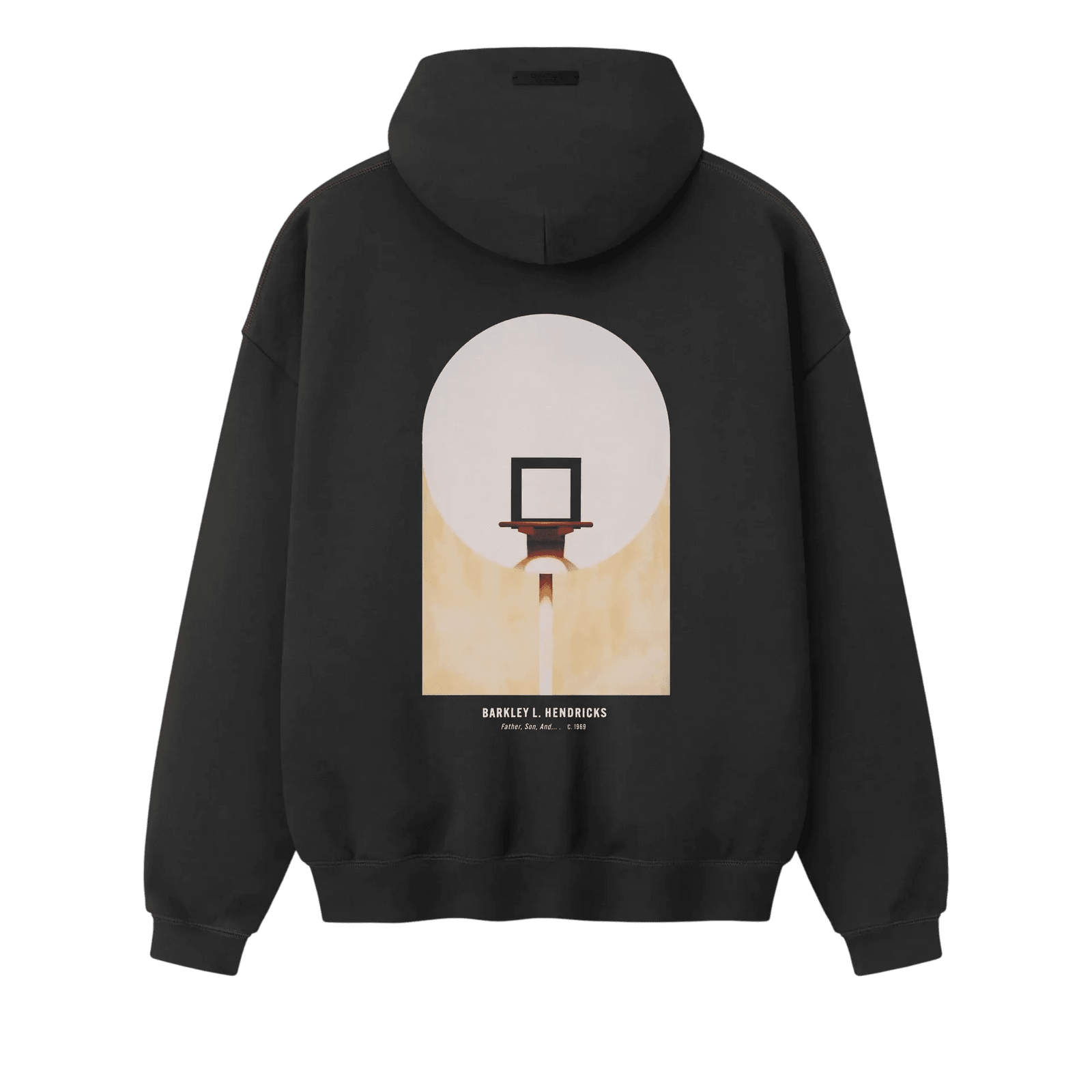 Fear Of God Essentials NBA X Barkley Hendricks 90s Hoodie Faded Black