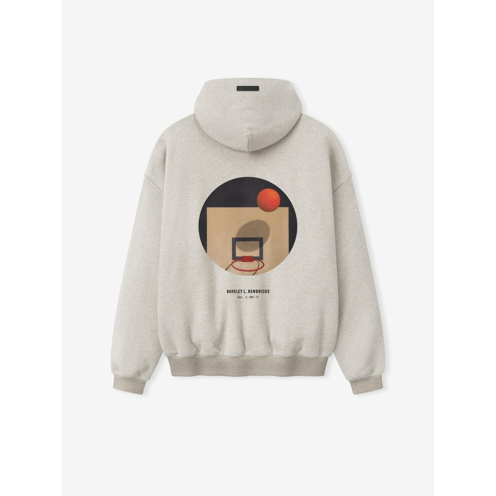 Fear of God Essentials NBA X Barkley Hendricks 90s Hoodie Heather Stone W/ Heather Rib - Im Your Wardrobe