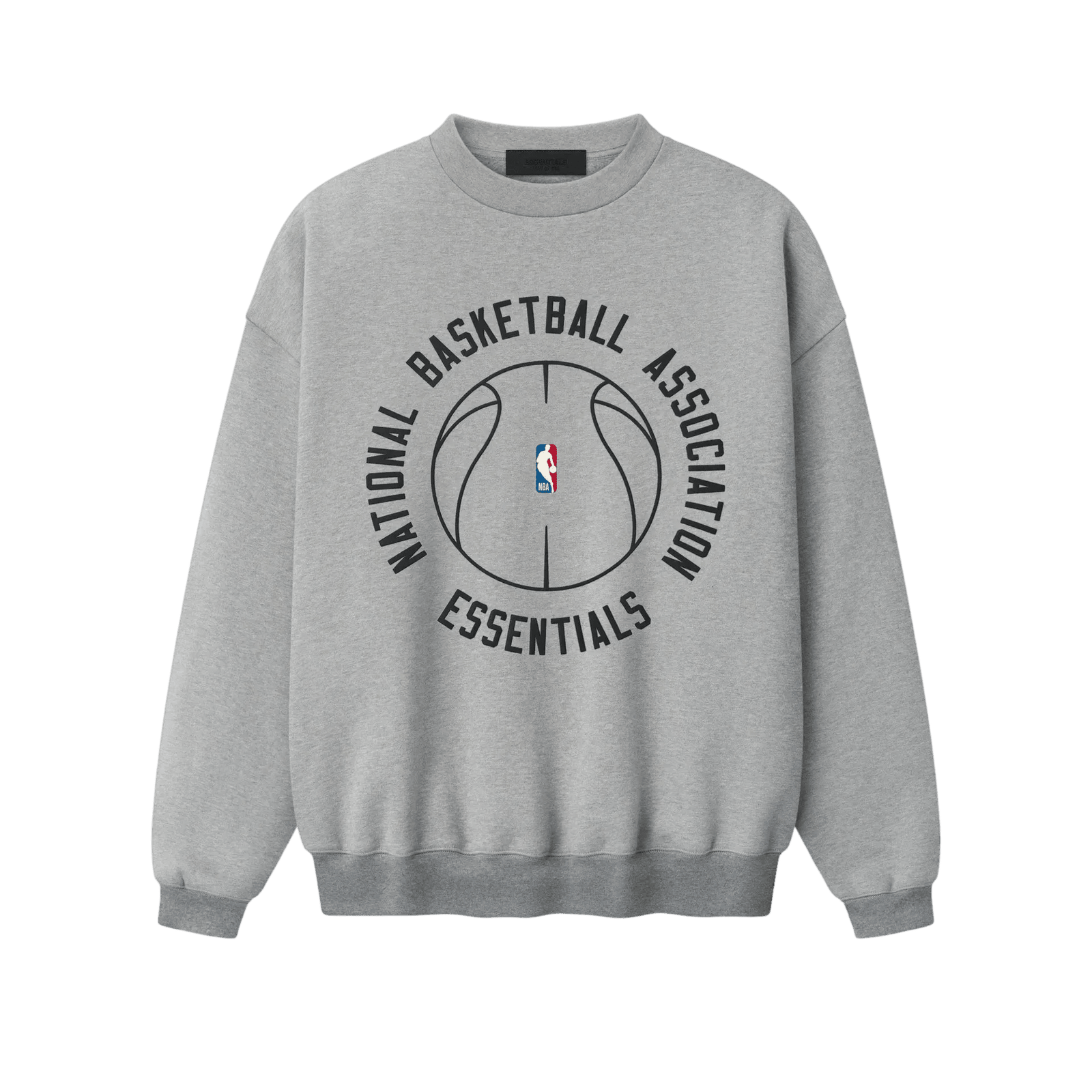 Fear Of God Essentials NBA X Barkley Hendricks Long Sleeve V-Neck Tee Concrete Heather