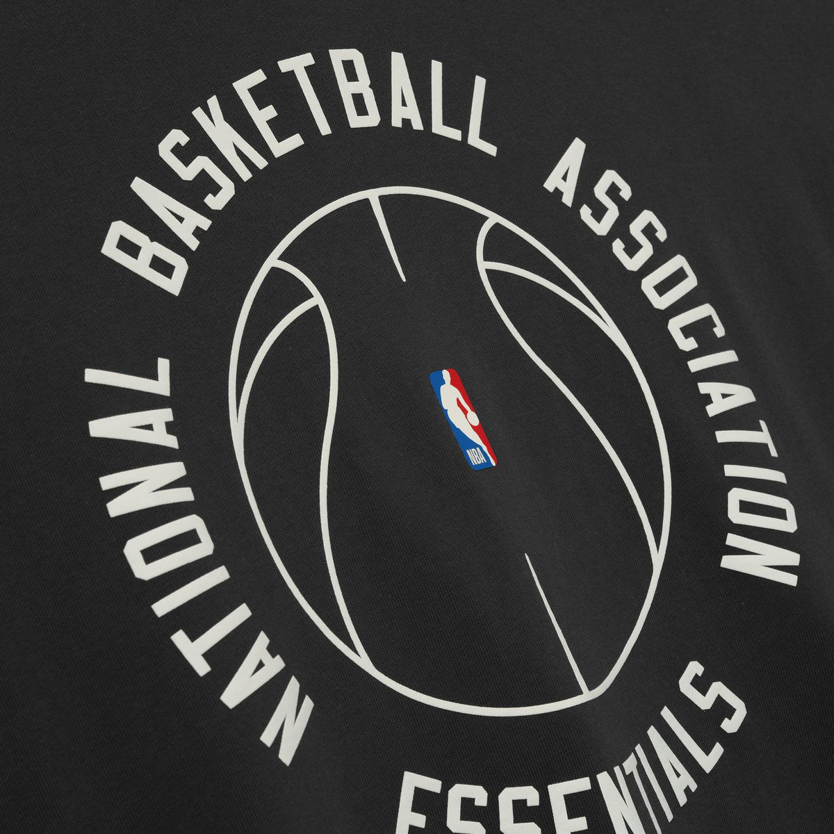 Fear Of God Essentials NBA X Barkley Hendricks Long Sleeve V - Neck Tee Faded Black - Im Your Wardrobe