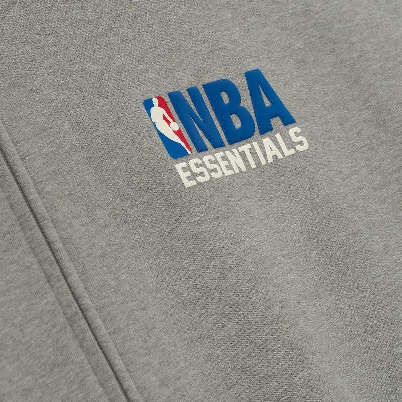 Fear of God Essentials NBA Zip Up Jacket Concrete Heather - Im Your Wardrobe
