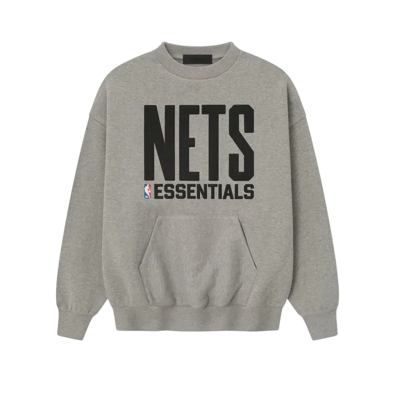 Fear of God Essentials Nets Sport Crewneck Warm Heather - Im Your Wardrobe