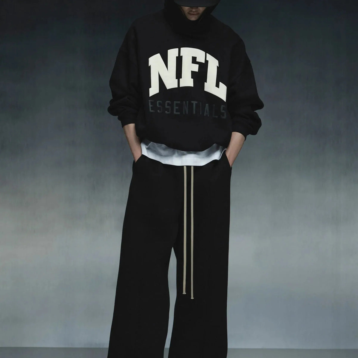 Fear of God Essentials NFL Sport Hoodie Black - Im Your Wardrobe
