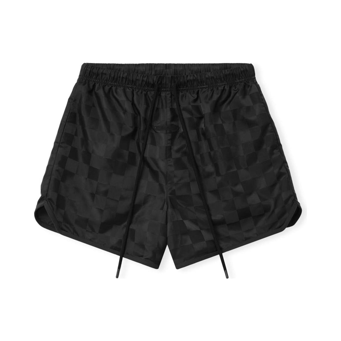 Fear of God Essentials Nylon Checkered Gym Short Vintage Black - Im Your Wardrobe