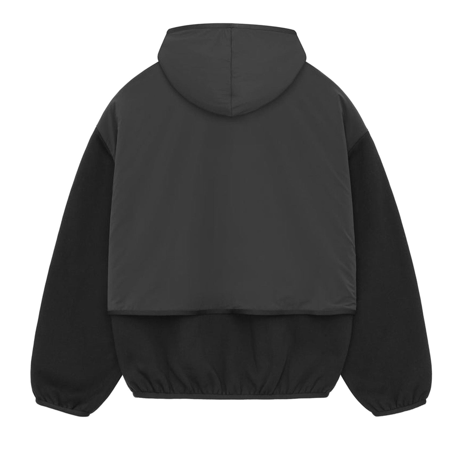 Fear of God Essentials Nylon Fleece Hooded Sweatshirt Black (SS24) - Im Your Wardrobe