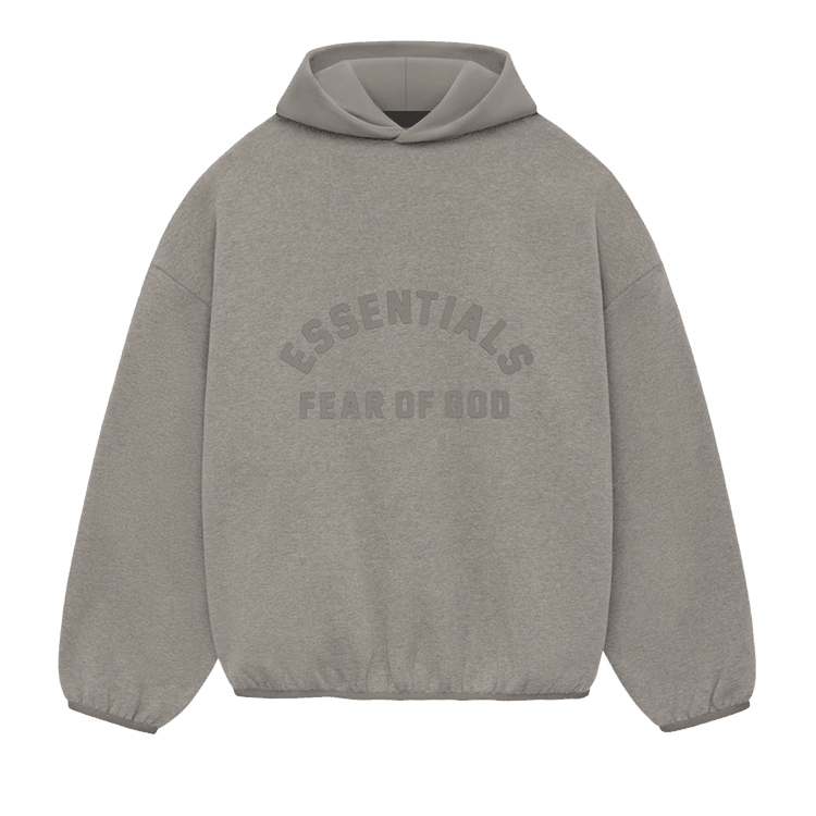 Fear of God Essentials Nylon Fleece Hoodie Heather Grey/Dust (SS24) - Im Your Wardrobe