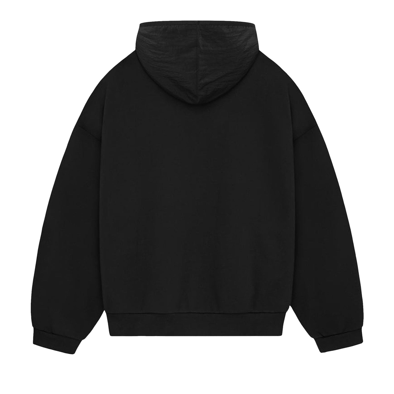 Fear of God Essentials Nylon Fleece Hoodie Jet Black/Jet Black (SS24) - Im Your Wardrobe