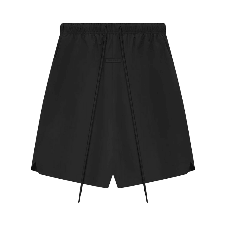 Fear of God Essentials Nyon Relaxed Shorts Jet Black (SS24) - Im Your Wardrobe