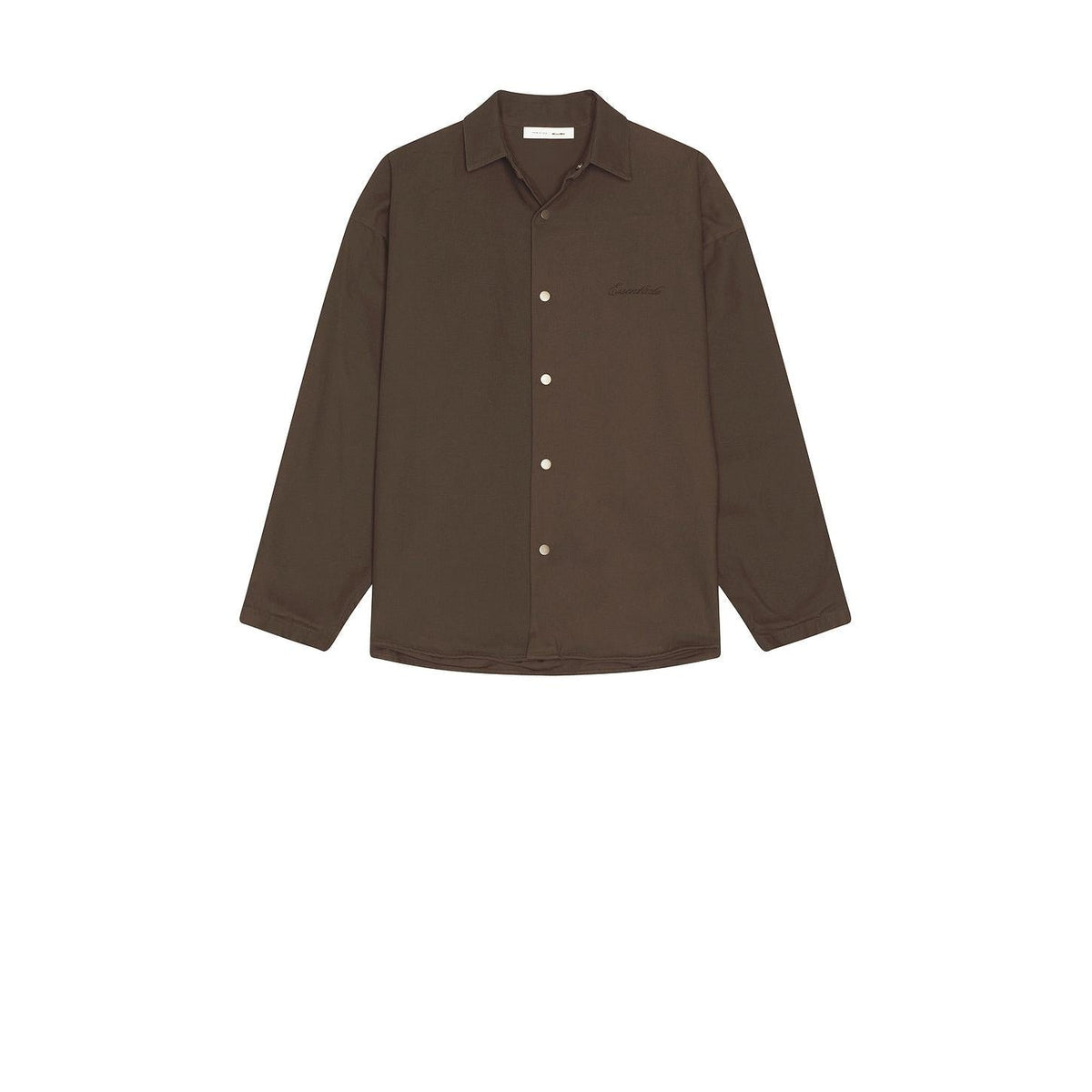 Fear of God Essentials Overshirt Brown - Im Your Wardrobe