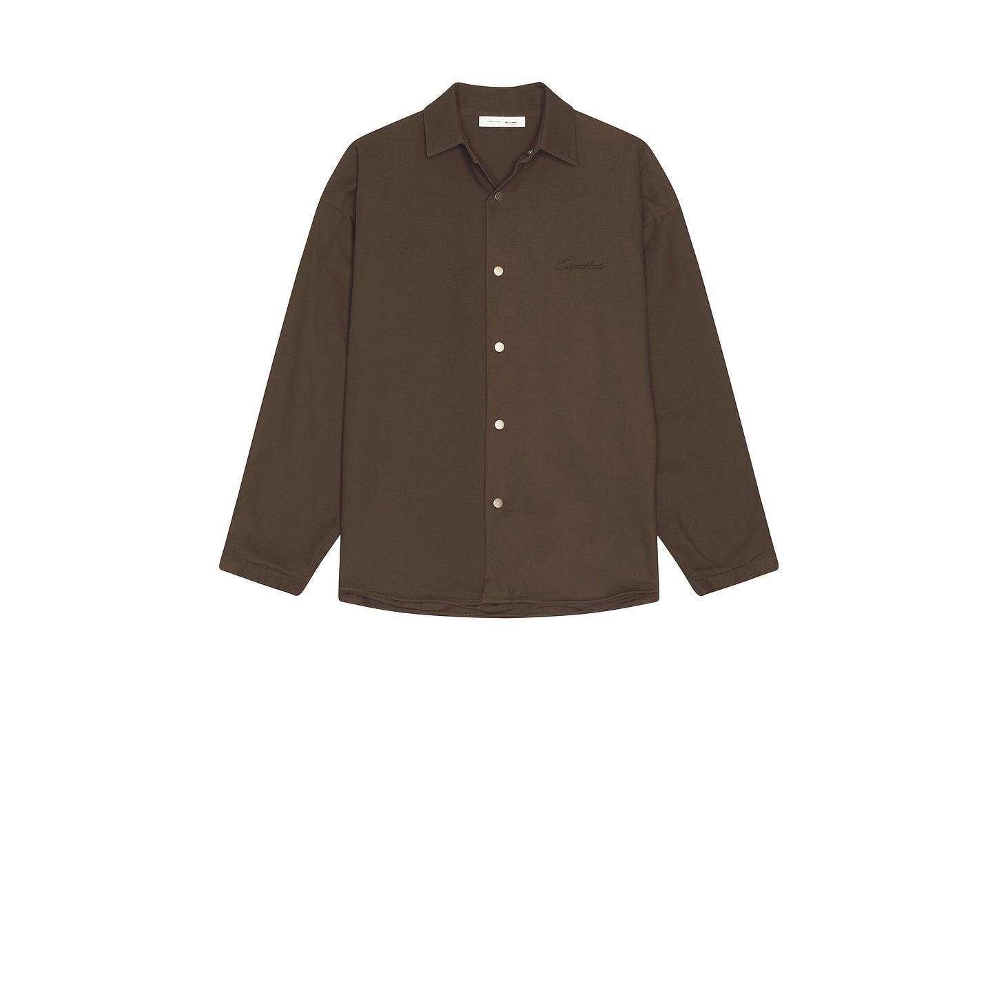 Fear of God Essentials Overshirt Brown
