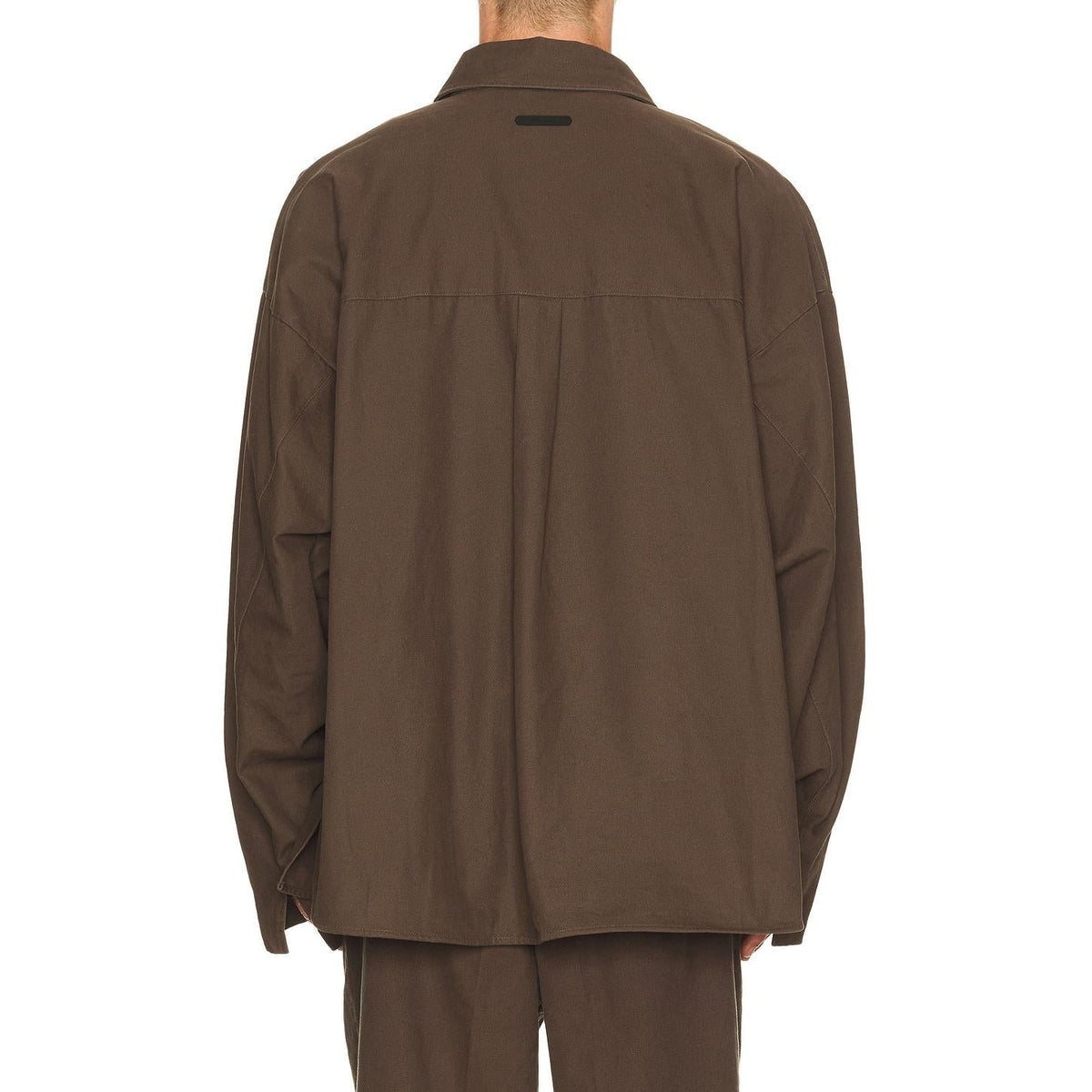 Fear of God Essentials Overshirt Brown - Im Your Wardrobe