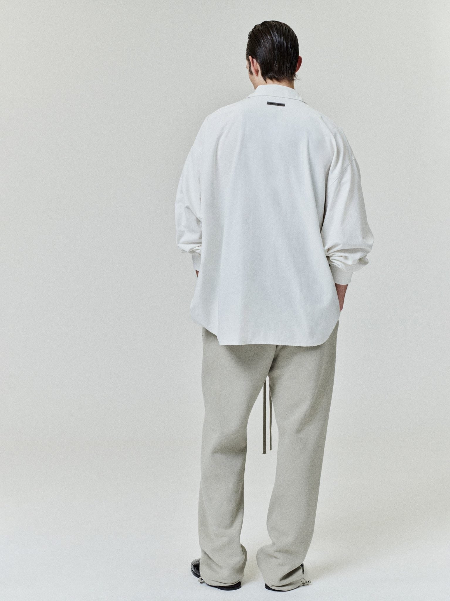 Fear of God Essentials Oxford Shirt Cloud White