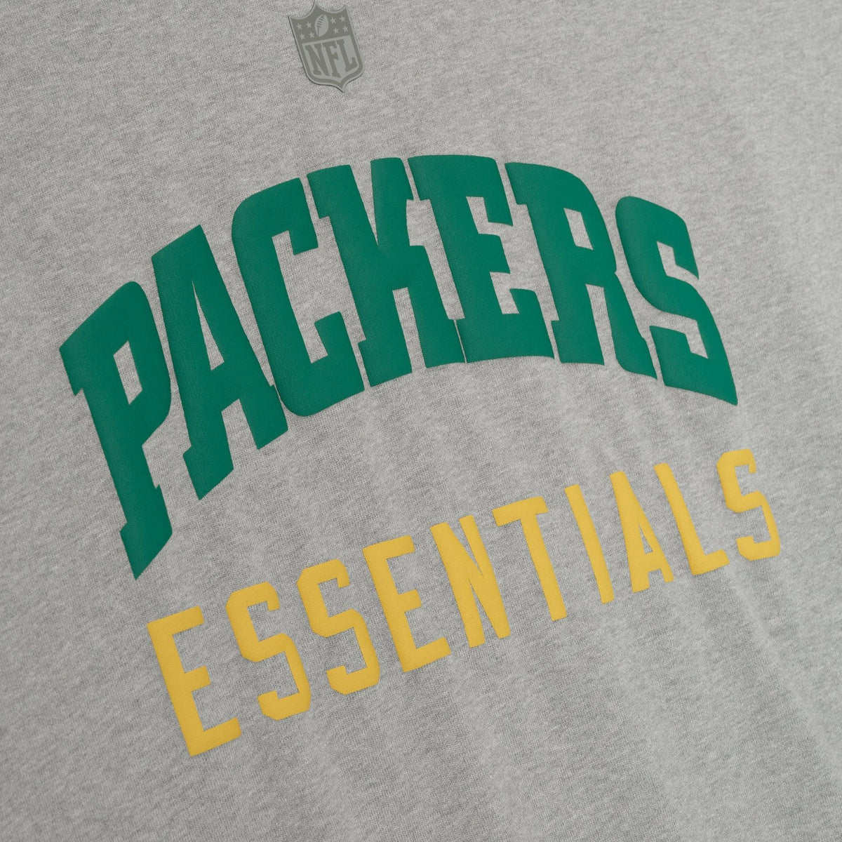 Fear of God Essentials Packers 90s 3/4 Sleeve Football Tee Concrete Heather - Im Your Wardrobe
