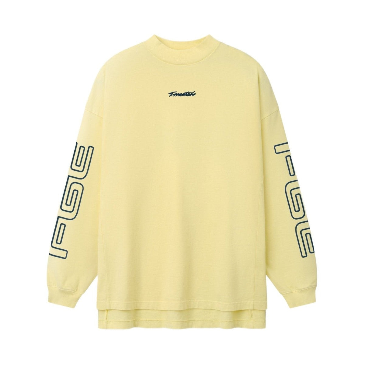 Fear of God Essentials Panelled Modern Long Sleeve Tee Washed Sulphur - Im Your Wardrobe