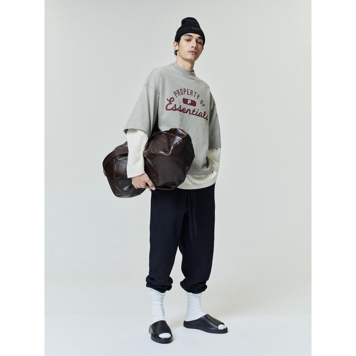 Fear of God Essentials Phillies Merch Tee Seal Heather - Im Your Wardrobe