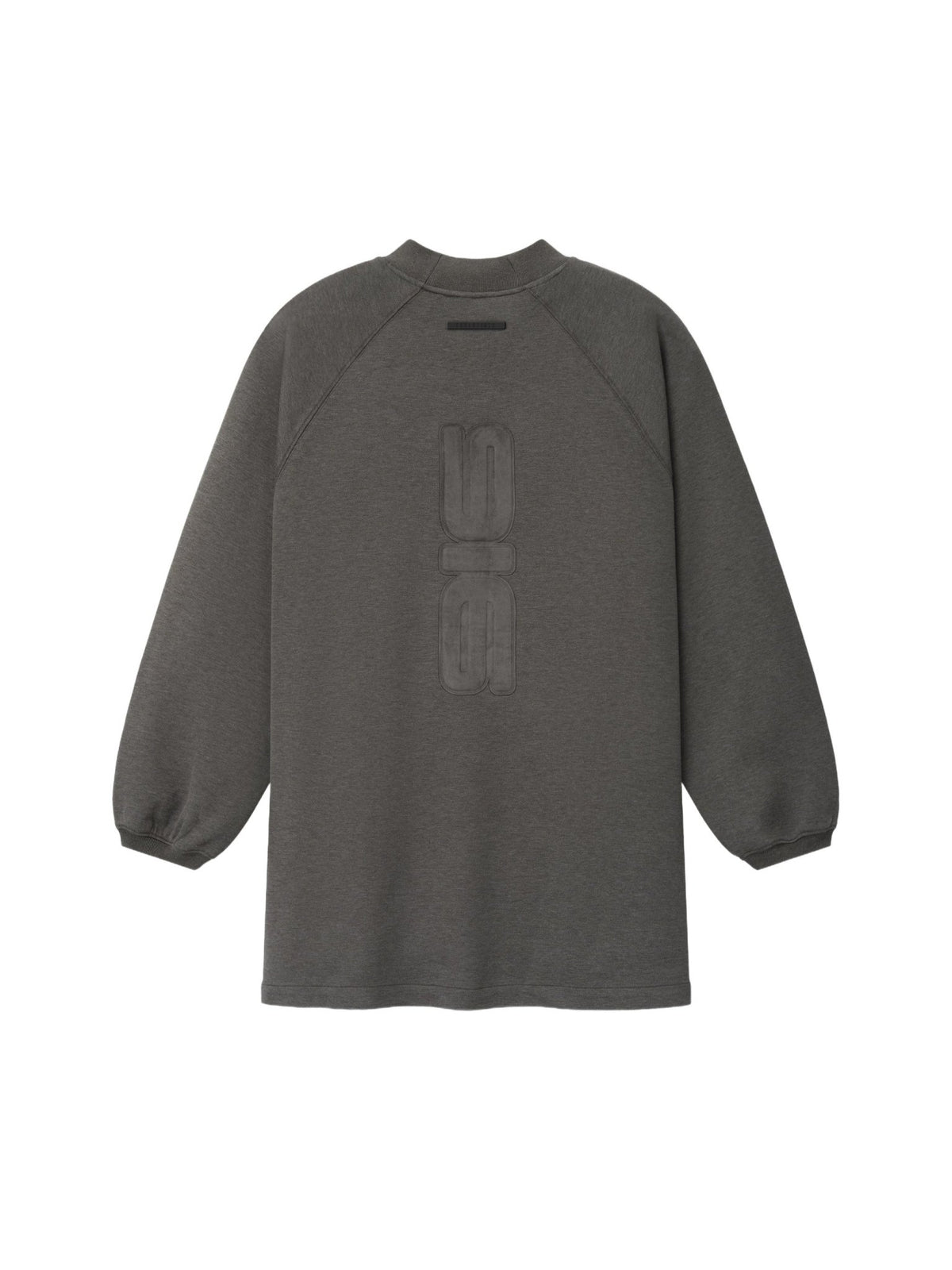 Fear of God Essentials Pique 90s Relaxed Mockneck Raglan LS Tee Ash Heather - Im Your Wardrobe