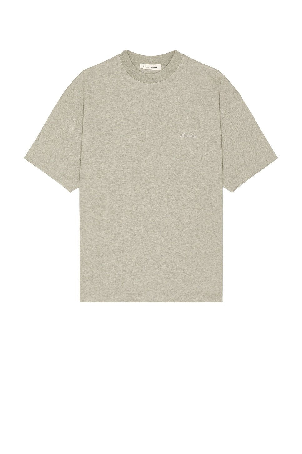 Fear of God Essentials Pique Signature 90s Tee Concrete Heather - Im Your Wardrobe
