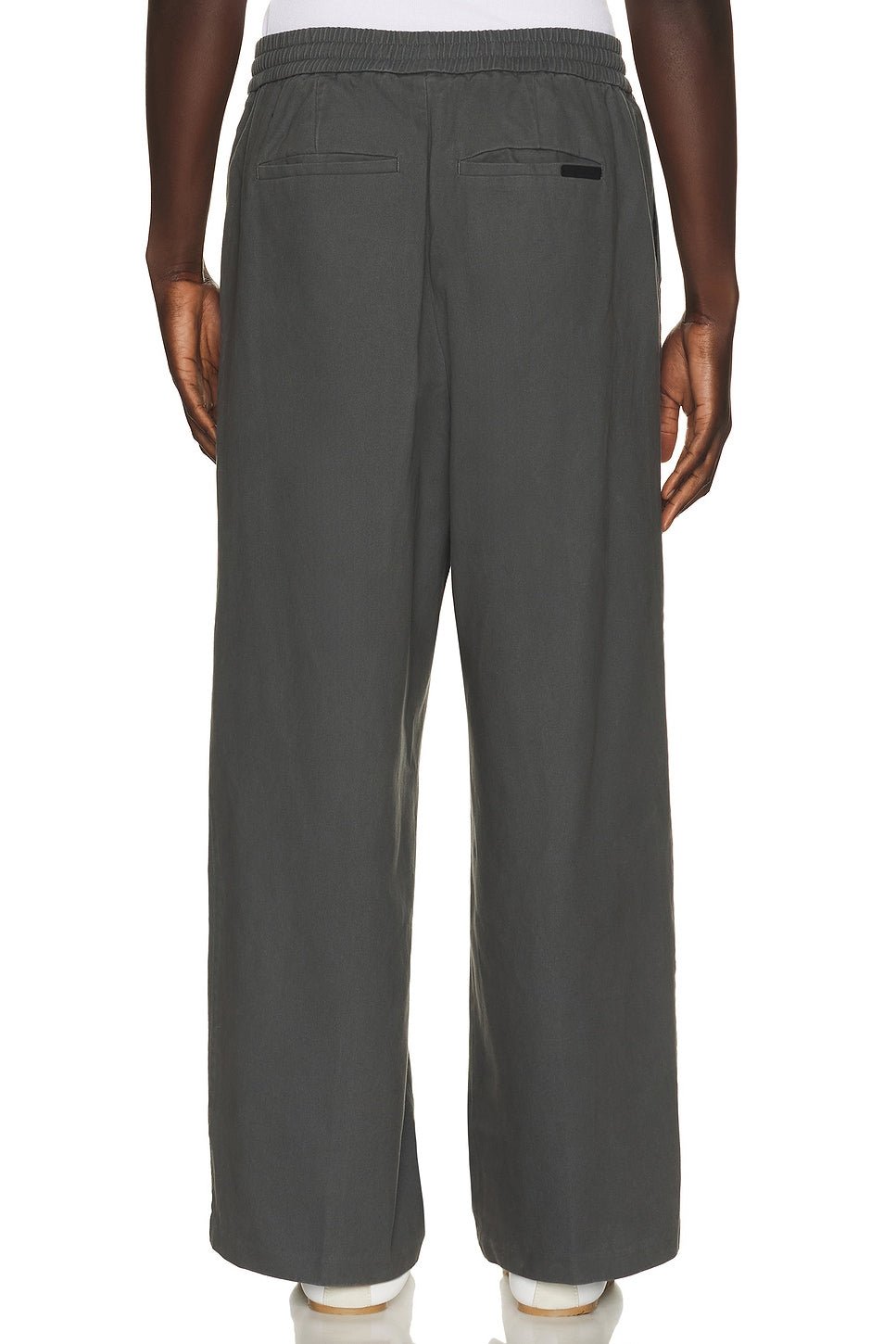 Fear of God Essentials Pleat Front Drawstring Pant Iron Grey - Im Your Wardrobe