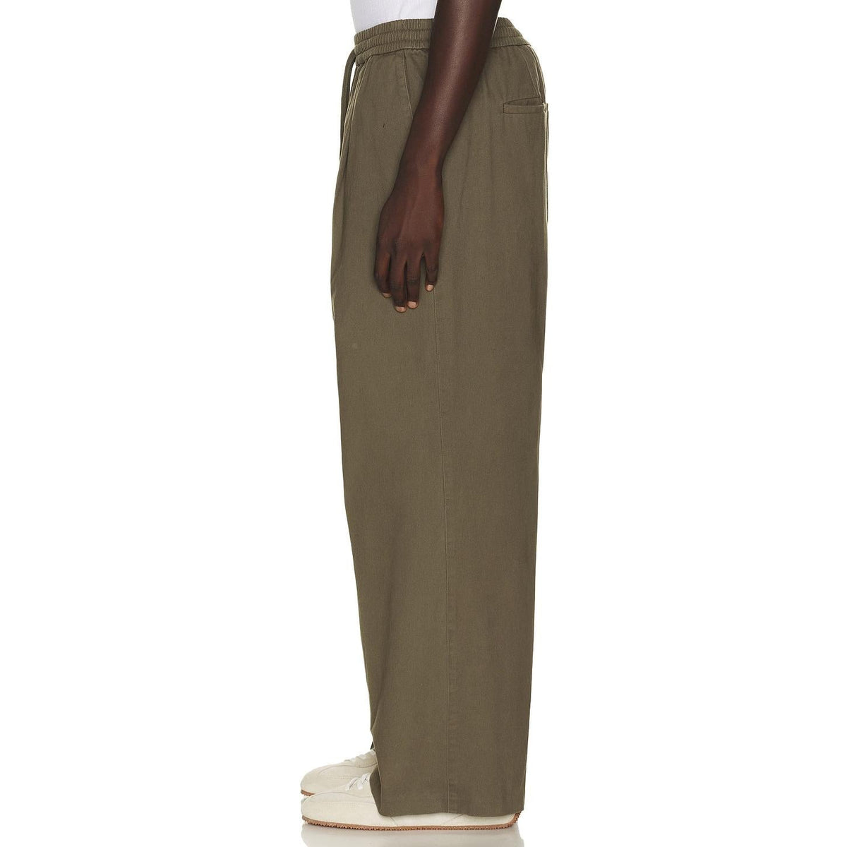 Fear of God Essentials Pleat Front Drawstring Pant Moss - Im Your Wardrobe