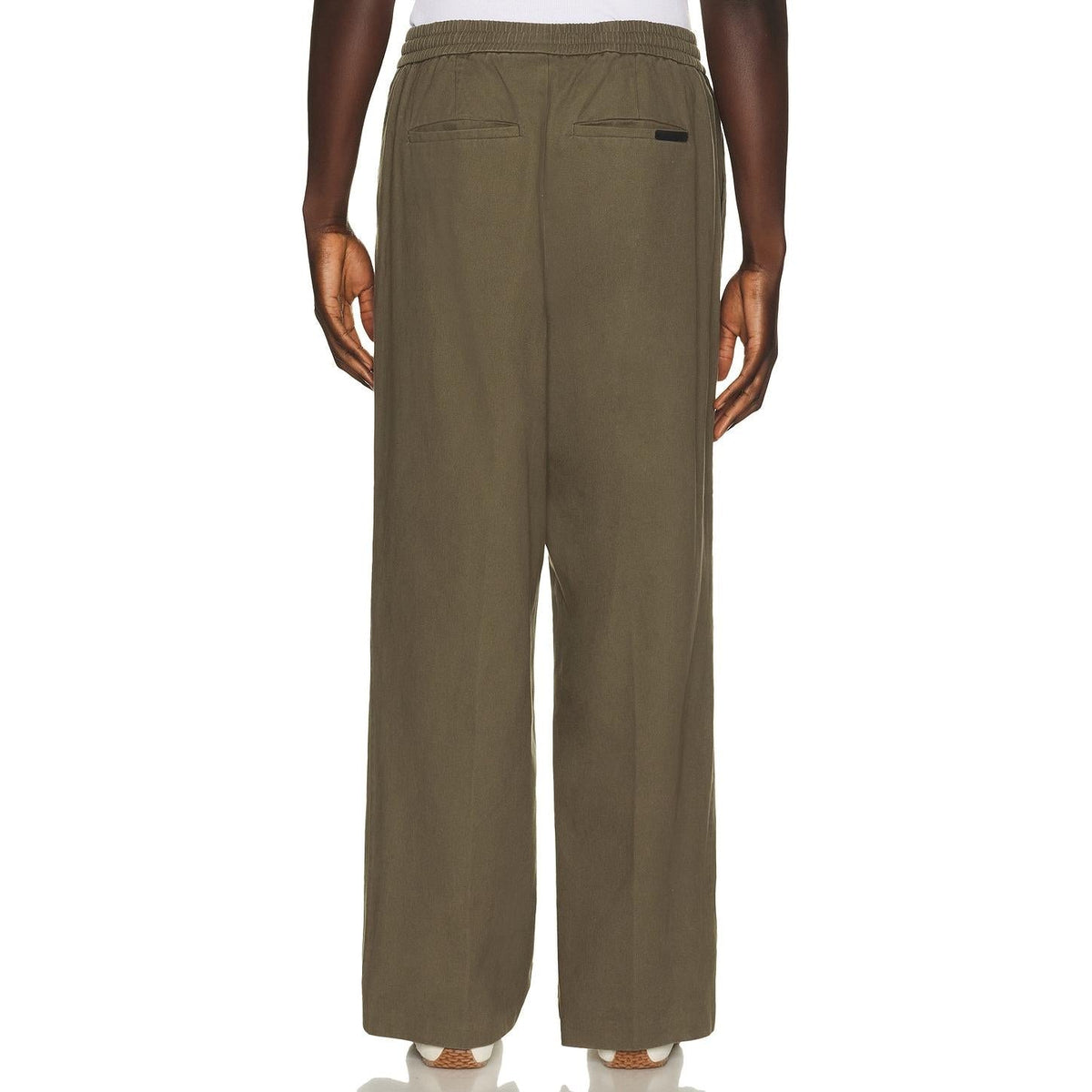 Fear of God Essentials Pleat Front Drawstring Pant Moss - Im Your Wardrobe